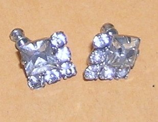 Vintage Rhinestone Earrings