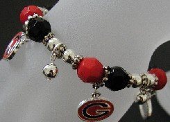 Georgia Bulldog Charm Bracelet