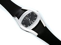 Black Geneva Brand Strap Watch