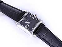 Black Alligator Geneva Brand Watch