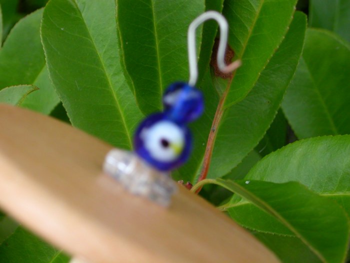 Colbalt Blue Silk Flicker Top Whorl Drop Spindle