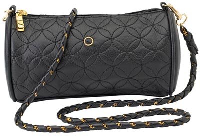Ladies Black Quilted Evening Bag / Purse