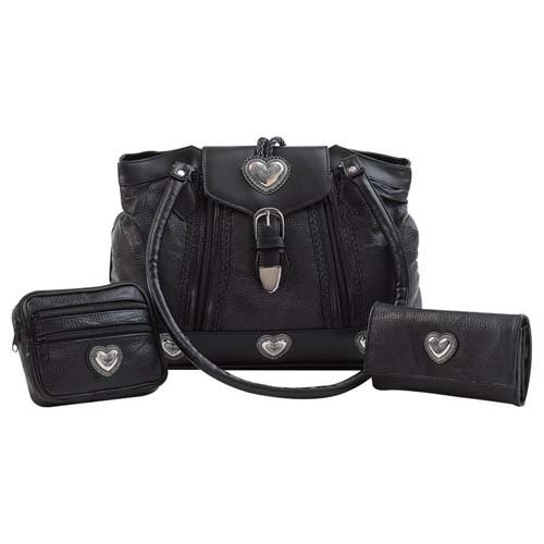 Embassyâ„¢ 3pc Purse Set with Wallet and Make-Up Bag