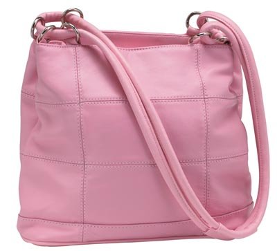 Embassy Solid Genuine Leather Pink Purse