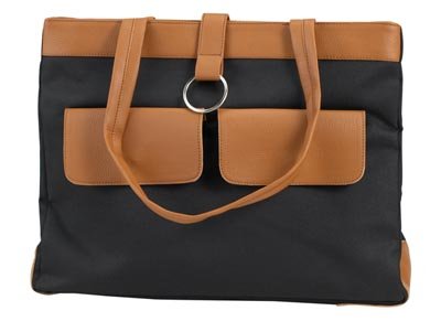 Embassy Black Polyester 2 Pocket Purse
