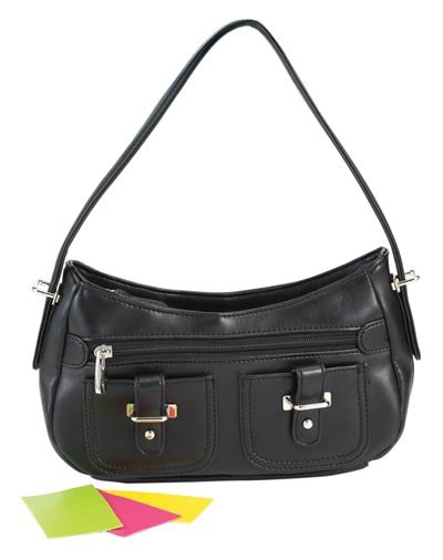 Embassy Pink Zippered PVC Purse.