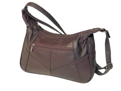 Embassy Genuine Leather Shoulder Bag in burgundy color.