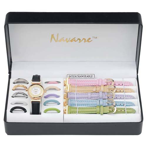 Navarreâ„¢ Ladies' Watch with interchangable bands and faces.