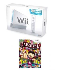 Nintendo Wii Carnival Bundle - With 30 Fun Games!!FREE SHIPPING!!