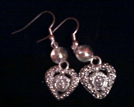 Shinning heart Earrings.