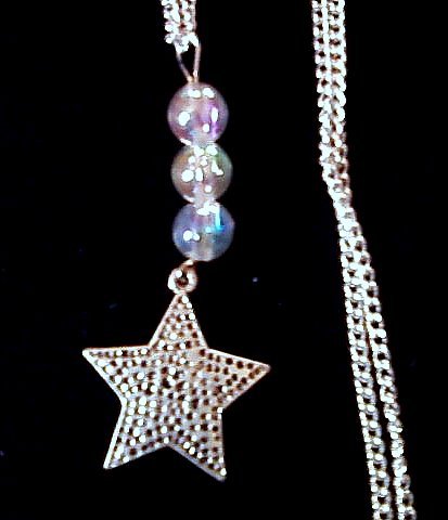 Silver-plated Star Necklace.