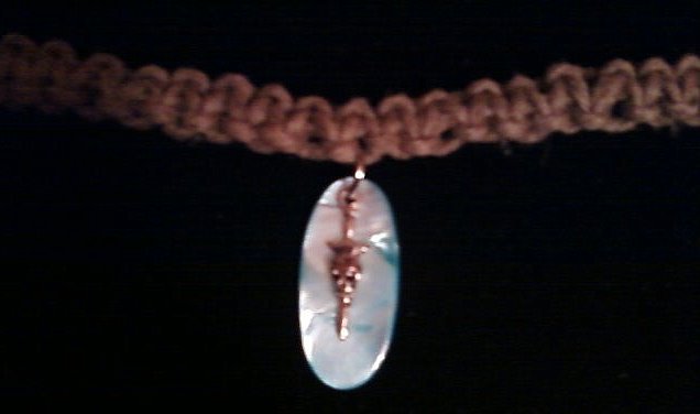Skull/Sword Hemp Necklace.