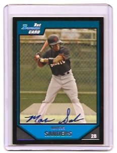 2007 Bowman Marcus Sanders 1st Card Auto