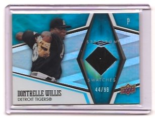 2008 UD Spectrum Swatches Dontrelle Willis Jersey /99