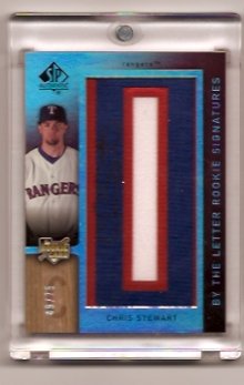 2007 SP Authentic By The Letter Rookie Auto Chris Stuart /75