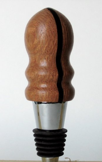 Lace wood and Ebony Bottle Stopperr