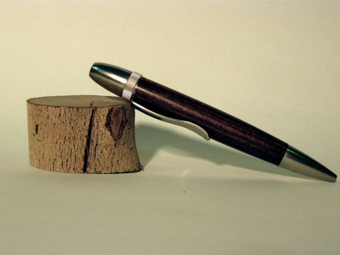 Silver and Dark Brown Patriot Pen