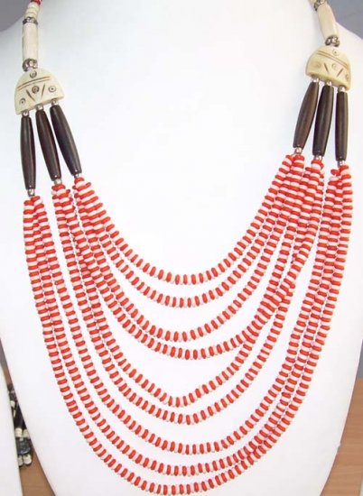Bone Beaded Necklace
