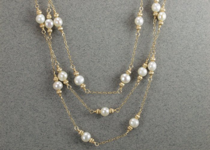 Multi Strand Pearl Necklace