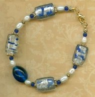 Royal Blue Foil Bracelet