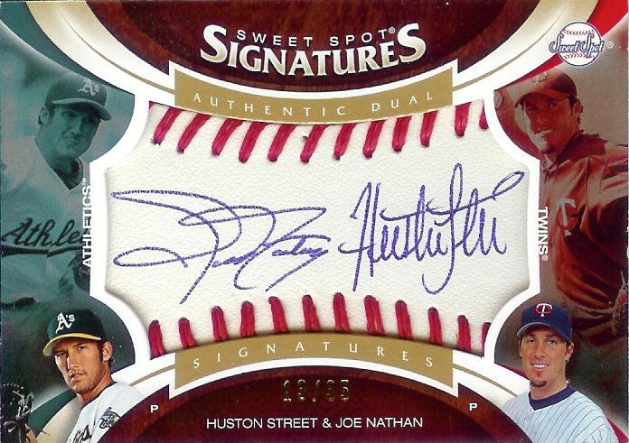 2006 Sweet Spot Joe Nathan/Huston Street Autograph 13/35