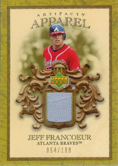 2007 Upper Deck Artifacts Jeff Francoeur gu 054/199