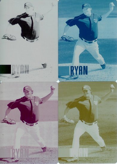 2006 Upper deck B.J. Ryan Printing plates all 4