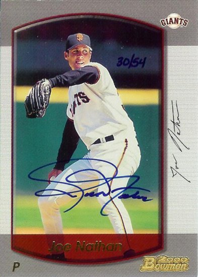 2006 bowman sterling originals Joe Nathan 30/54