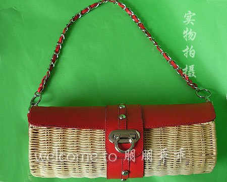 Straw Tote Bag Beading & shells handbag