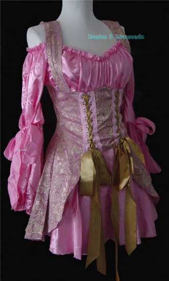 Pink Renaissance Dress Costume M