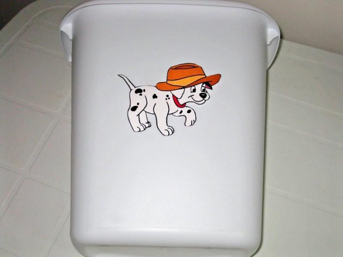 101 Dalmatian Trash Can