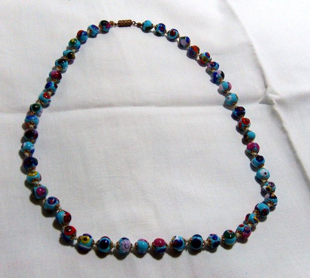 Vintage Italian Millifiori Necklace