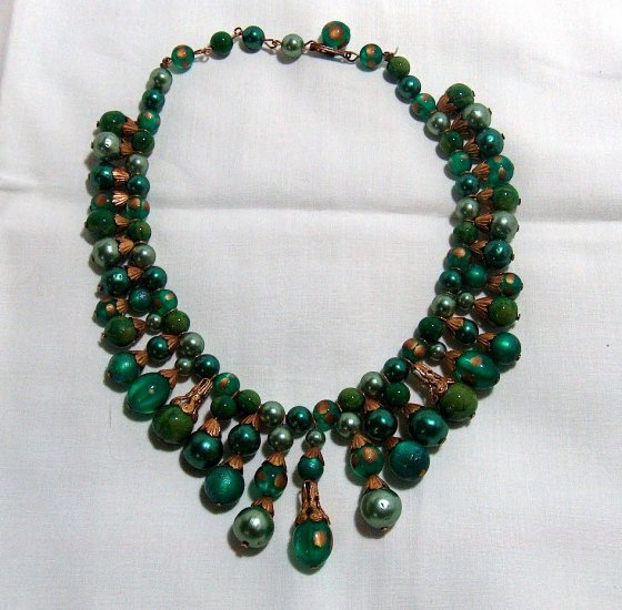 Egyptian Revival Vintage Lucite Necklace