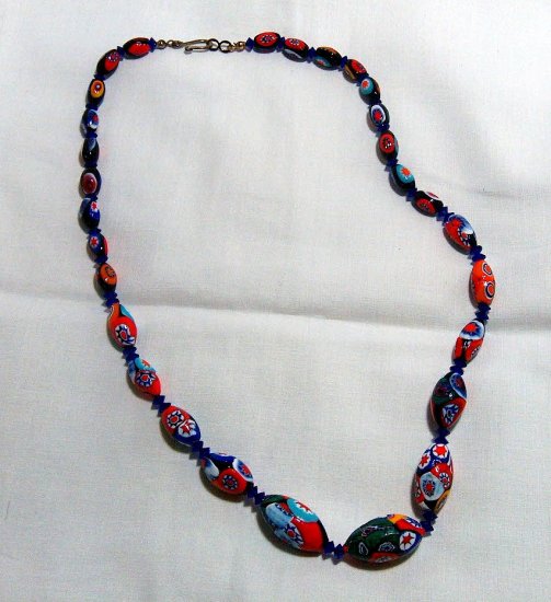 Vintage Italian Millifiori Bead Necklace