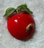 Vintage Signed Original by Robert Apple with Worm Brooch