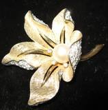 Signed Vintage Boucher Flower Brooch