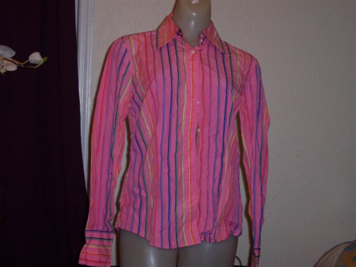 H By Hilfiger Ladies Button Polo Shirt - Size 10