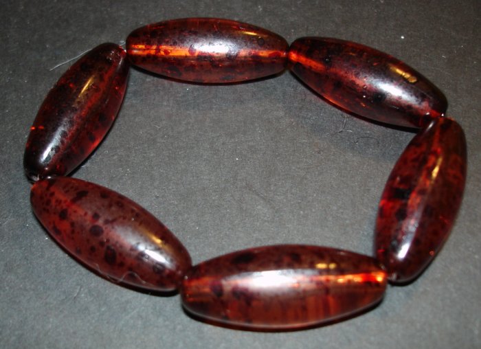 Red Speckal Beaded Bracelet