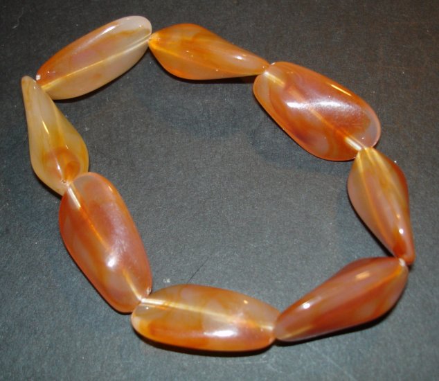 Rust Beaded Bracelet