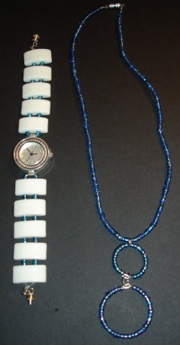 Blue Hawaii Watch & Necklace Set
