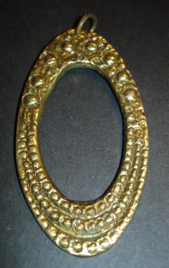 Gold Oval Pendant