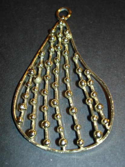 Gold Ball Drop Pendant