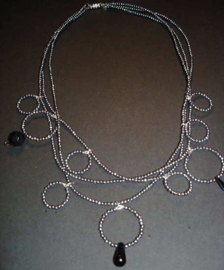 Silver Fossi Beaded Necklace