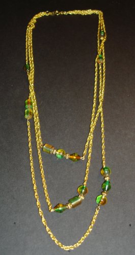 Tones Beaded Gold Necklace