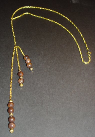 Gold & Chocolate Necklace