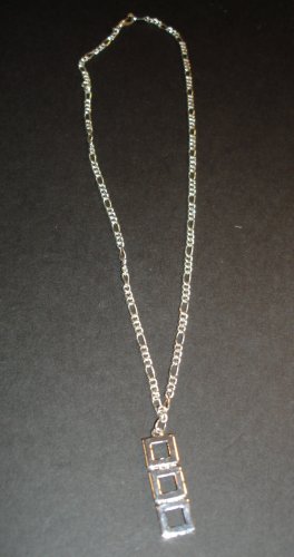 Silver Sqaures Necklace