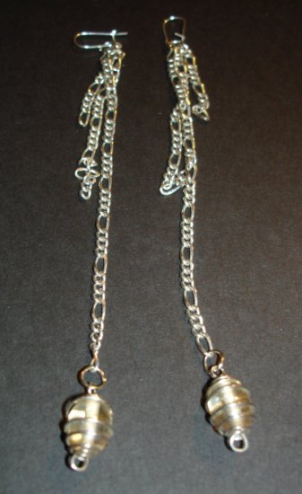 Silver Swirls Dangle Earrings