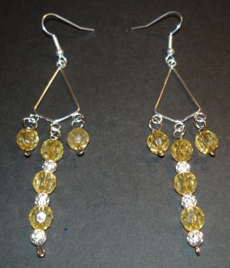 Silver & Gold Beaded Earrings