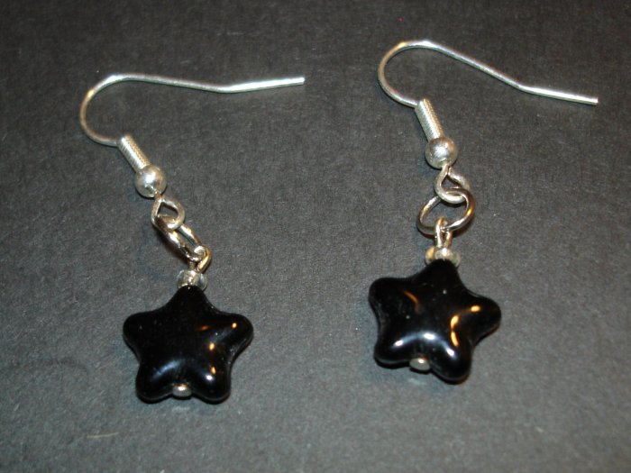 Black Star Power Earrings