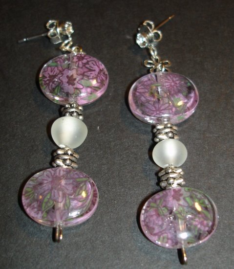 Pink Flower Power Earrings